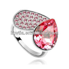 Charm unique heart shape ruby wedding rings